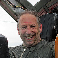 A very happy man in a MiG-29 fighter jet