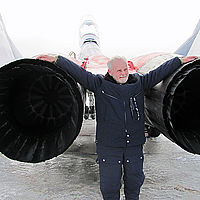 Pat had an incredible adventure in the MiG-29. His flight was scheduled for February in order to achieve the highest altitude possible. (The MiG-29 flies highest in cold temperatures.)