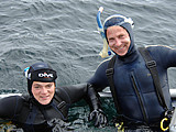 Marni & Greg Diving off the Farallon Islands