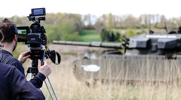 An experienced production team based in Minnesota is available to film custom tank driving events.