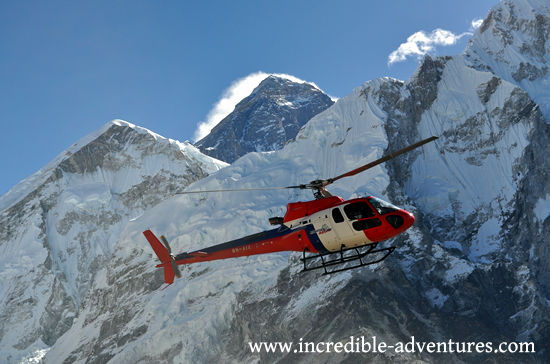 Helicopter at Skydive Everest