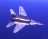 MiG-29 as seen from below
