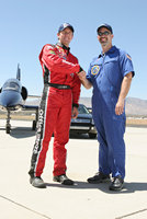 Carl Edwards and Brian Wright fly the L-39 with Hollywood Top Gun