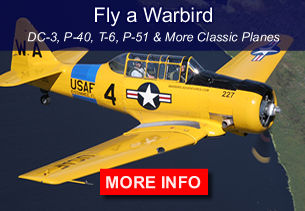 Fly a classic warbird, bi-plane or DC-3