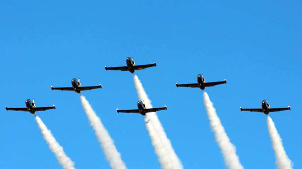Fly the L-39 C Albatros with the elite aerobatic team Baltic Bees. Formation flights available.