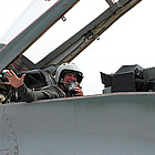 Rob is strapped into the rear cockpit of Sokol's MiG-29 and ready for take-off. His MiG-29 flight included a climb to the edge of space and time for a few aerobatic maneuvers.
