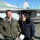Shiang-Chung from Taiwan flew the MiG-29 with Yuri Polyakov, an Honored Pilot of Russia.