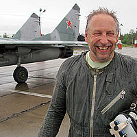 A man who has flown a MiG-29 to the edge of space.