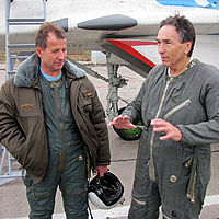 Abe spent years planning his flight in a Russian MiG. He flew to the edge of space with Incredible Adventures and Sokol Test Pilot Yuri Polyakov.