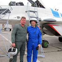 Harijs flew a MiG-29 to the edge of space with Sokol Test Pilot Andrey Pechionkin.