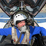 Two-time MiG flyer Colin from Australia in the incredible MiG-29.
