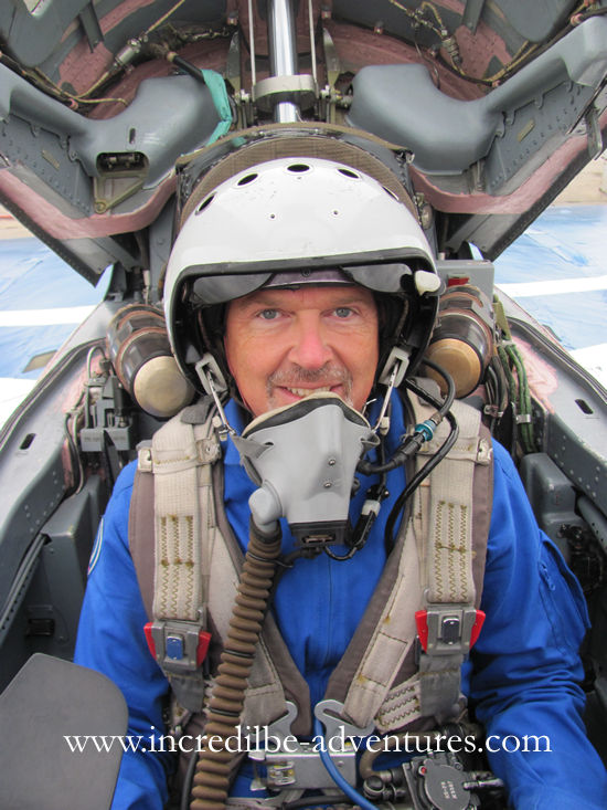 Harol in the cockpit of the legendary MiG-29