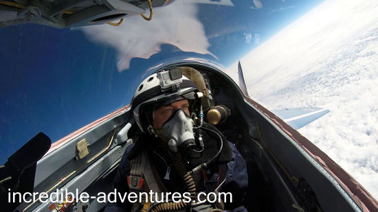 Bowen flew a MiG-29 at SOKOL Airbase, Russia with Incredible Adventures.