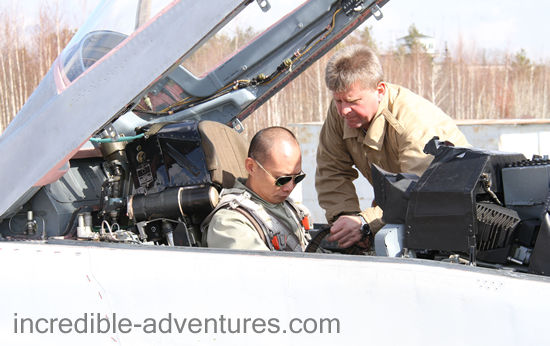 Jason flew a MiG-29 at SOKOL Airbase, Russia with Incredible Adventures.