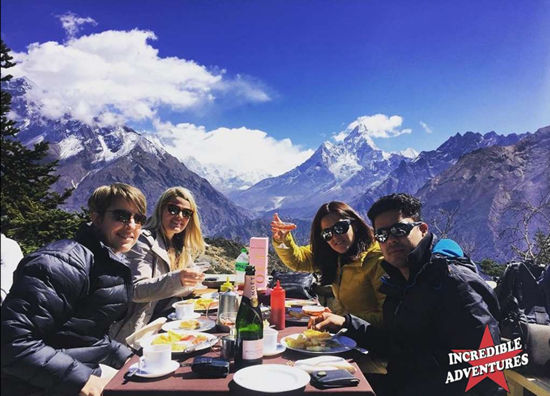 Breakfast in the Himalayas