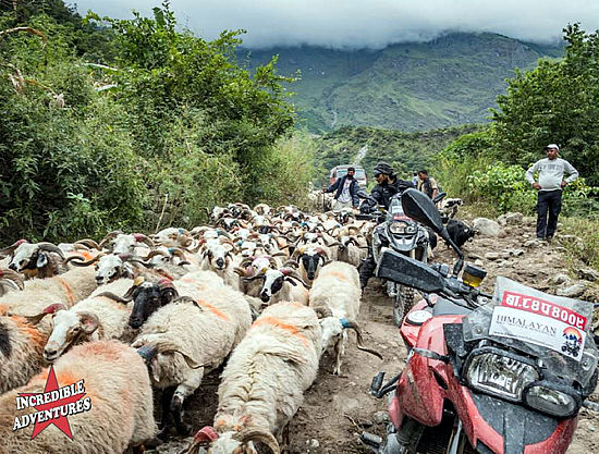 Motorcycle tour through Nepal