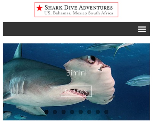 sharkdiveadventures.com is a new Incredible Adventures website