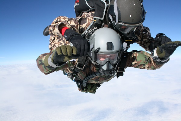 Military style high-altitude skydives