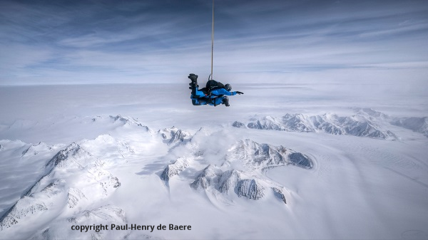Tandem skydiving Antarctica
