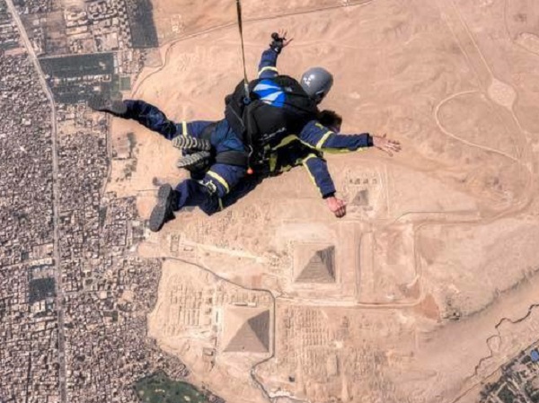 Skydive over the Great Pyramid, June 2010