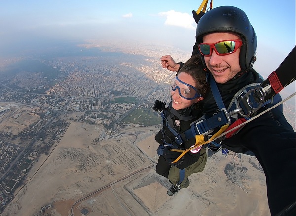 Skydive over the Great Pyramid, June 2020