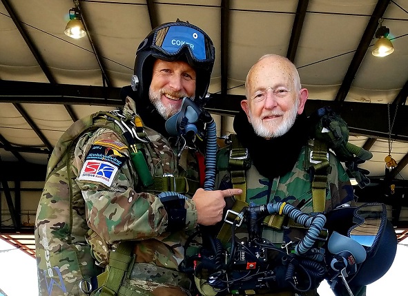 Record tandem HALO skydive Dolph Hatfield