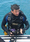 Tim Taylor diving at Tiger Beach