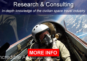 Research & Consulting: We have in-depth knowledge and experience in the civilian space travel industry