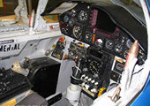 Cockpit photo of the Lockheed F-104 Starfighter