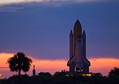 Space Shuttle Discovery at Dawn