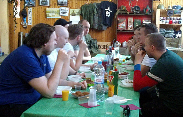 Have lunch at the military-style dining facilities.