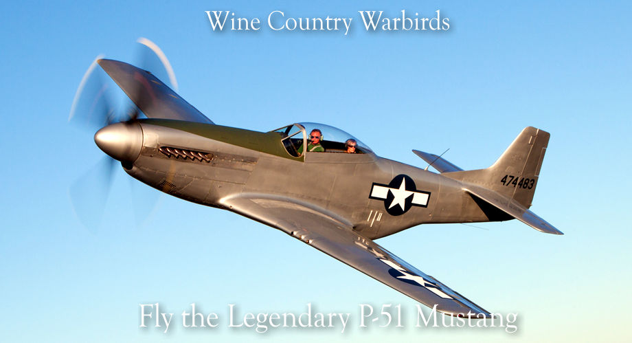 Fly the Legendary P-51 Mustang over California Wine Country